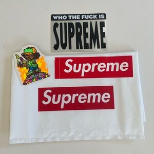 Supreme stickers and bag RARE